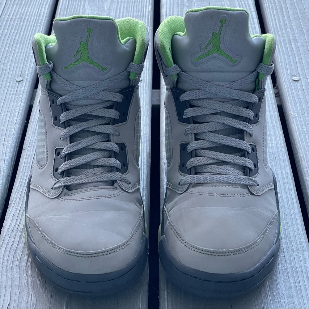 Air Jordan 5 Retro Green Bean 2022 Men’s Athletic Sneakers Size 10 DM9014-003 - Picture 6 of 11